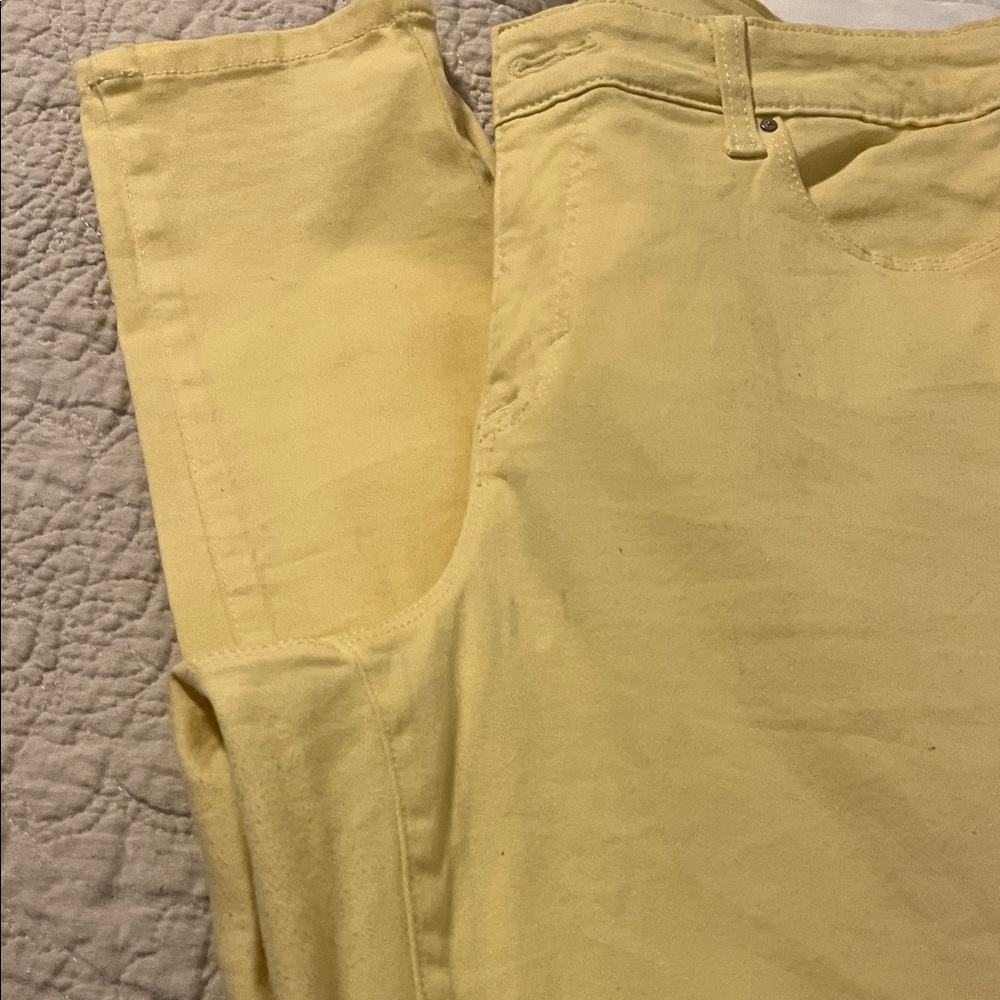 Style & Co. Yellow Skinny Pants